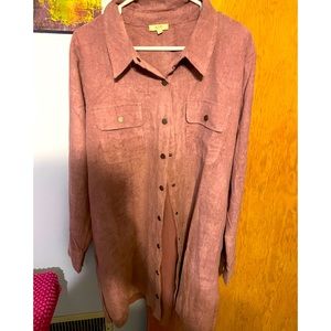 Long button down shirt dress